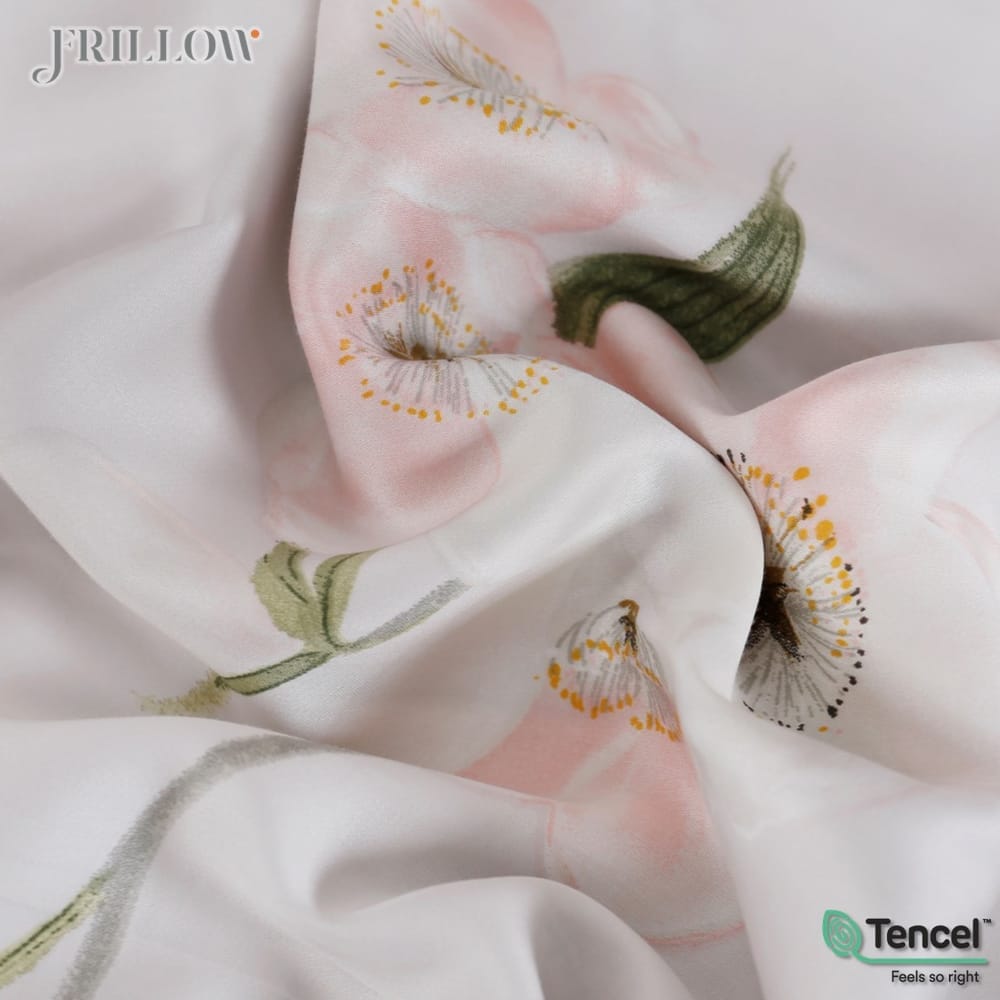 ชุดผ้าปูที่นอน 3.5 ฟุต (3 ชิ้น) FRILLOW TENCEL&trade; 1180TC สี LADY BLOOM